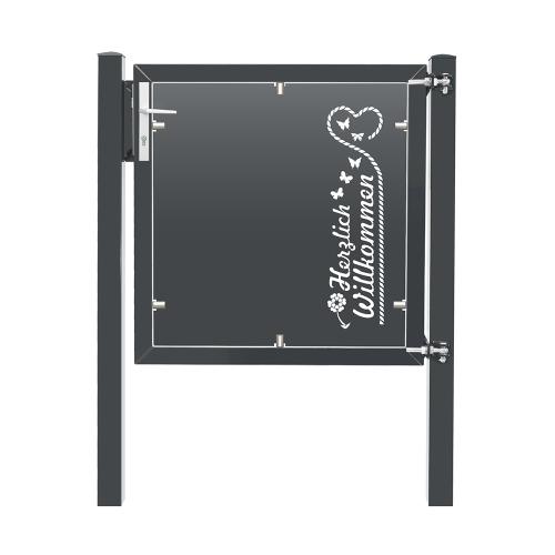 Artikelbild des Artikels “Design-Tor DT06 Anthrazit RAL 7016 | 1030  | 1000  | 1 flügelig“