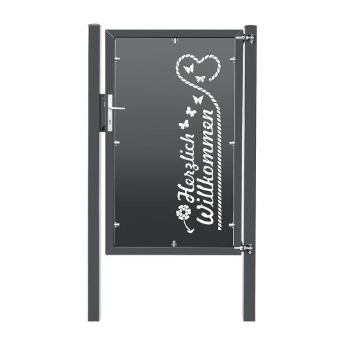 Artikelbild des Artikels “Design-Tor DT06 Anthrazit RAL 7016 | 1630  | 1000  | 1 flügelig“