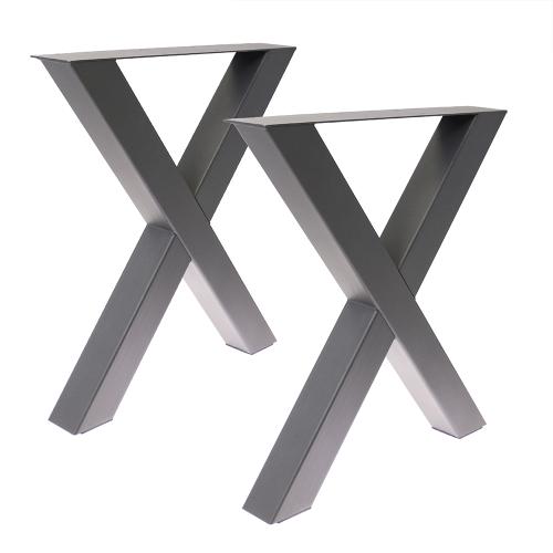 Artikelbild des Artikels “Tischgestell X 80/80 Anthrazit DB 703 | Im Set (2x)“