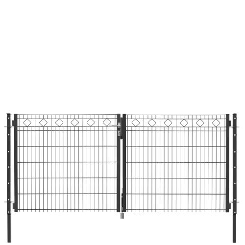 Artikelbild des Artikels “Schmucktor Carlos anthrazit RAL 7016 | 1230 | 3000 | 2-flügelig“