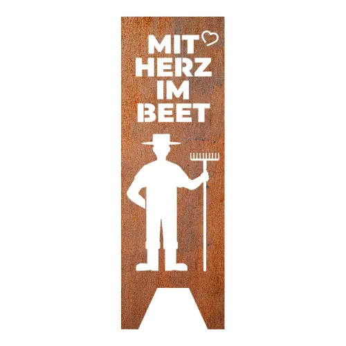 Artikelbild des Artikels “Gartenstele - Mit Herz im Beet “