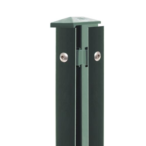 Artikelbild des Artikels “Zaunpfosten Typ 1 moosgrün RAL 6005 | 2430 | Zum Einbetonieren | Eckpfosten Rechts“