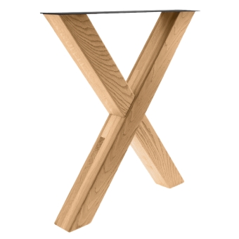 Tischgestell X 80/80 Holz Eiche 