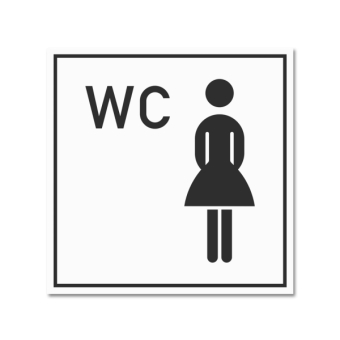 Hinweisschild WC Damen 