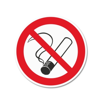 Hinweisschild rund, Rauchen verboten 