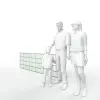 Artikelbild 3 des Artikels “DV Doppelstabmatte 6/5/6 moosgrün RAL 6005 | 830“