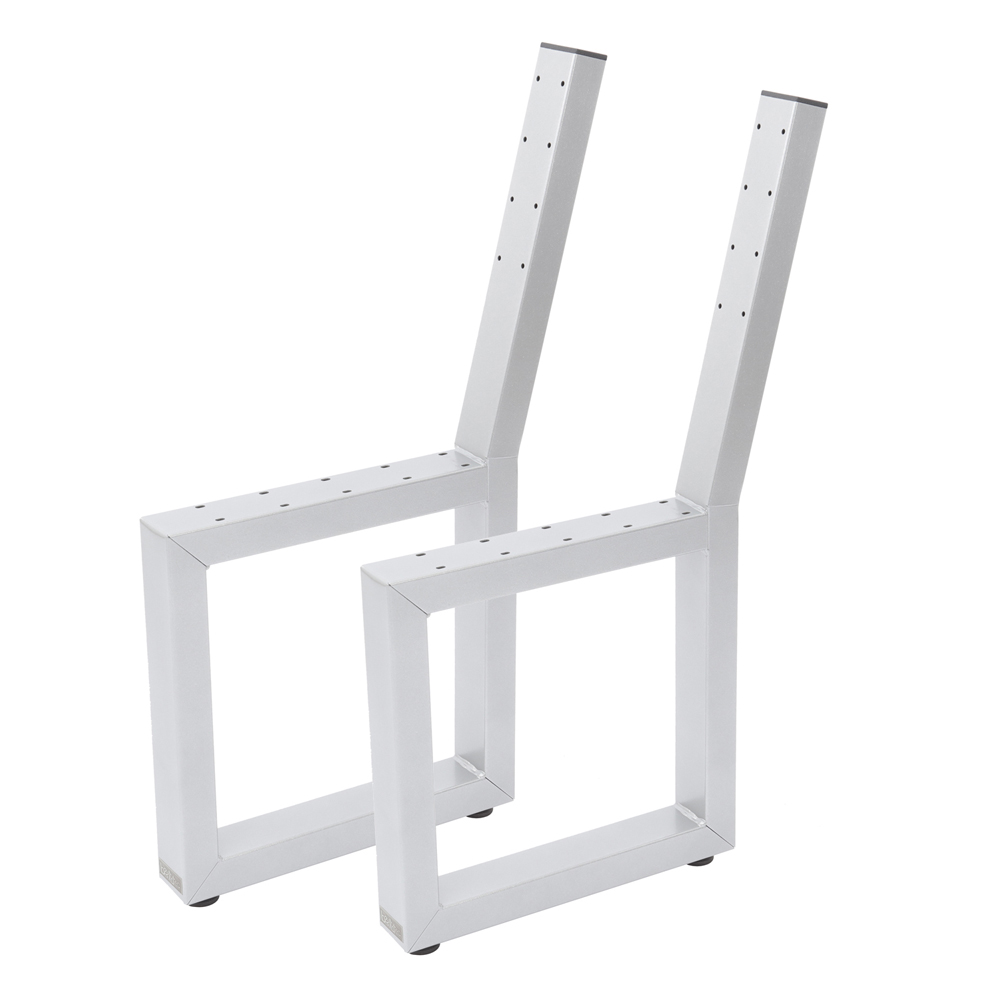  Artikelbild 1 des Artikels “Bankgestell mit Lehne Silber RAL 666 | Im Set (2x)“