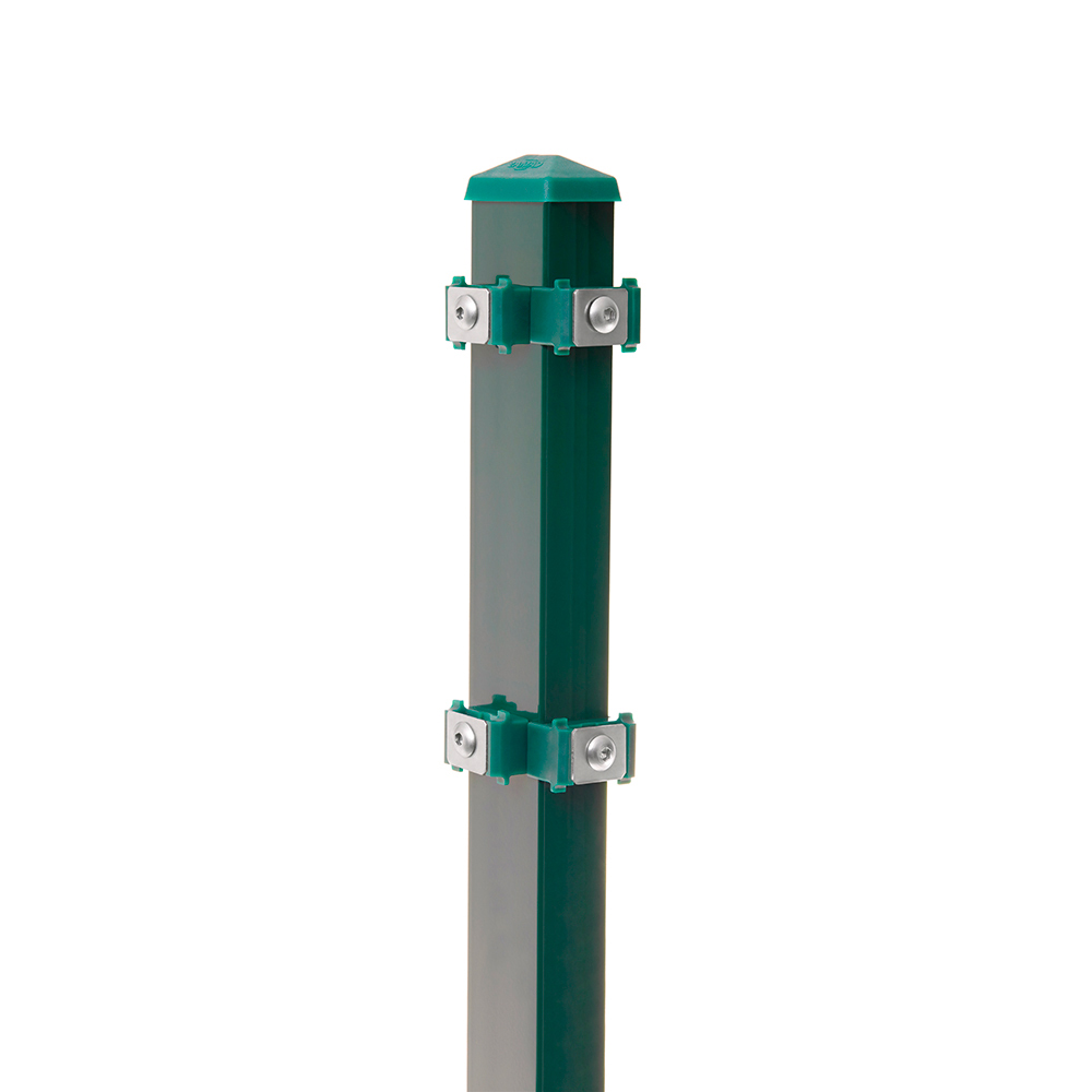  Artikelbild 1 des Artikels “Zaunpfosten Typ 6 moosgrün RAL 6005 | 2030 | Zum Einbetonieren | Eckpfosten Links“