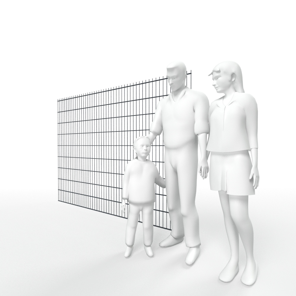  Artikelbild 3 des Artikels “DV Doppelstabmatte 8/6/8 anthrazit RAL 7016 | 1830“